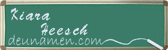 Kiara Heesch Visitenkarte